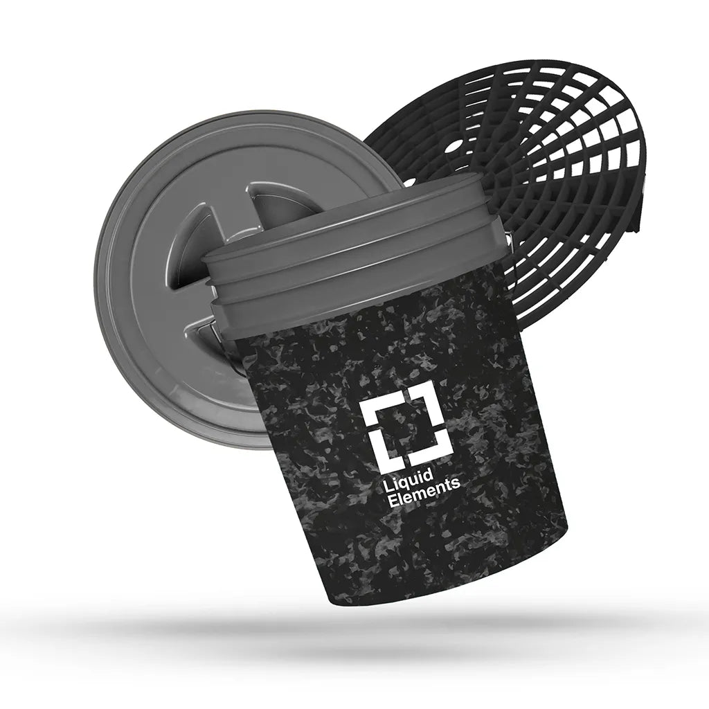 Liquid Elements Wasemmer Met Rooster & Deksel 20L “Forged Carbon"